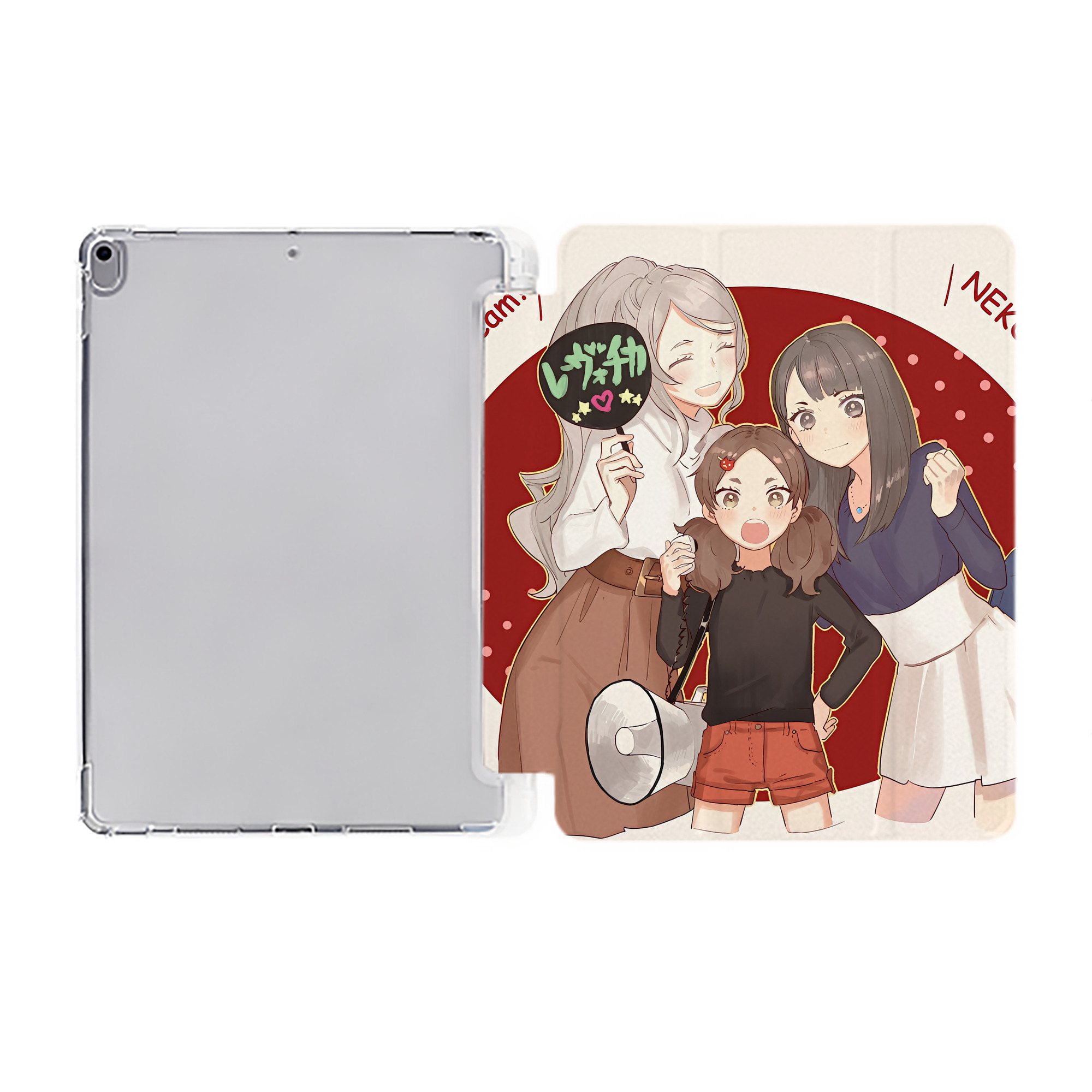 （画像用） ハイキュー!! Haikyu!! IPad ケース ペン収納付き 三つ折りスタンド PUレザー×シリコン 対応機種9.5/10.5/10.9インチ